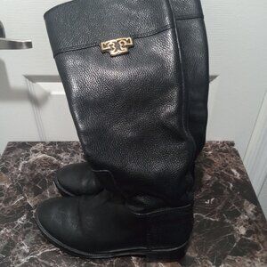 Tory Burch Black Leather Boots